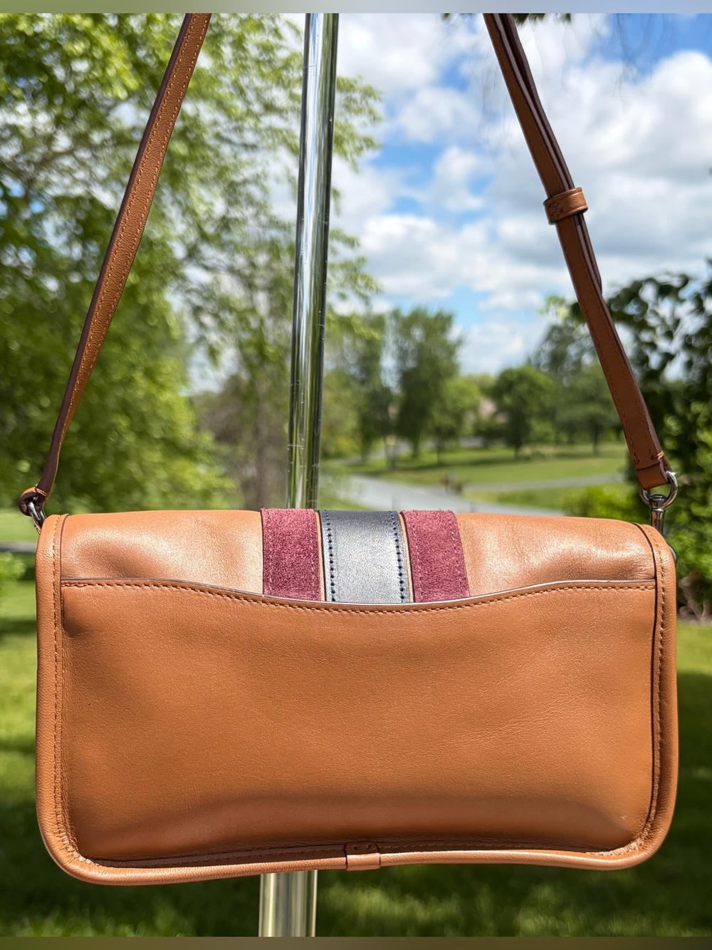 Coach LE 75th Anniversary Penny Pocket Purse Saddle Brown Leather F57461 EUC - Picture 10 of 17